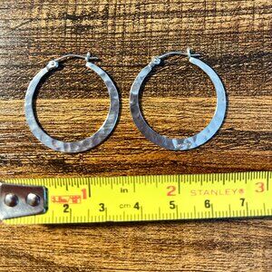 Silpada Full Circle Sterling Hoop Earrings